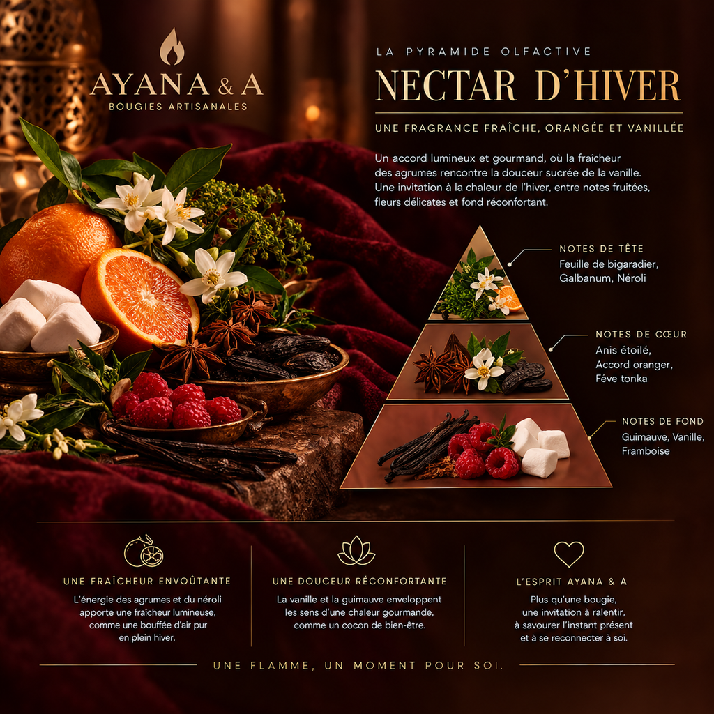 Bougie 180G - Nectar d'hivers Ma boutique